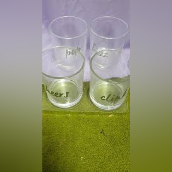 Set of 4 Highball Glasses Fizz Cheers Clink Pop 3 5/8"
#09202410 - Picture 5 of 10